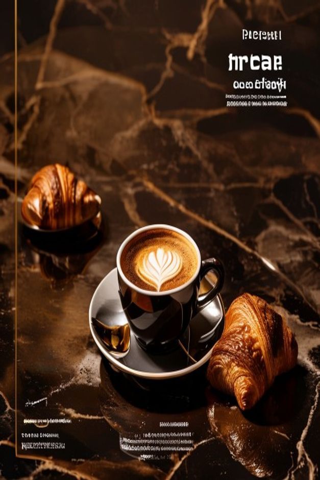 Luxury Editorial sample poster for Dubai Cafe Selling Premium Coffee Subscrip