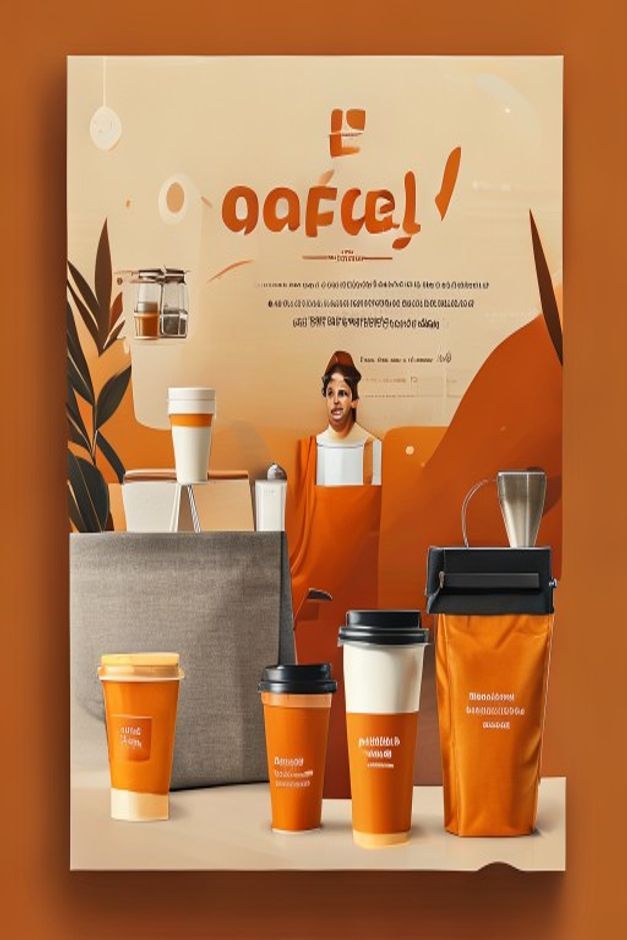 Warm Local Service sample poster for Dubai Cafe Selling Premium Coffee Subscrip